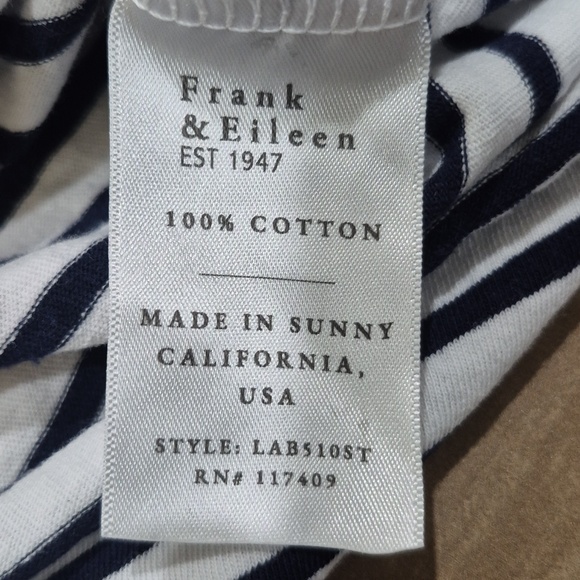FRANK & EILEEN patrick Popover XL nautical Stripe Long Sleeve Top - Picture 7 of 9